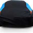 MORNYRAY Waterproof Car Cover All Weather Snowproof UV Protection Windproof Outdoor Full Coupe/Cabrio Car Cover, Universal Fit for (Fit Coupe/Cabrio Length 204-217 inch, Blue)
