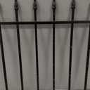FOREHOGAR Decorative Metal Garden Fence 24 in H x 16 ft L,8 Panels + 9 Stakes Border Fence Panels Animal Barrier for Dogs, No Dig Garden Fencing for Yard Patio Flower Bed Lawn Outdoor,Black