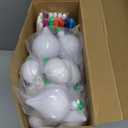 Wettarn 60pcs 2.6" DIY Christmas Ball Ornaments Paintable Blank White Ball Ornaments with Markers for Crafts Christmas Tree Decoration Gift Box Party Decoration