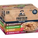 Quaker Instant Oatmeal, Protein 4 Flavor Variety Pack, 7g+ Protein, Individual Packets, 24 Count (EXP 09/21/26)