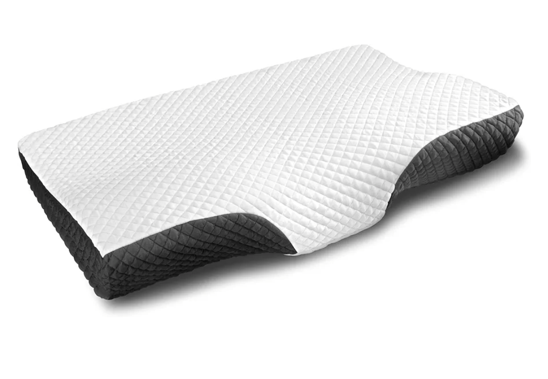 Contour Memory Foam Pillow Orthopedic Sleeping Pillows, Ergonomic Cervical Pillow for Neck Pain - for Side, Back and Stomach Sleepers, Free Pillowcase Included (Firm & Near King, 26*16*5 Inch)