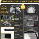 Bike Storage Shed Tent, Outdoor Portable Bicycle Storage Sheds MODEL: XXL for 4 or 5 Bikes-Black