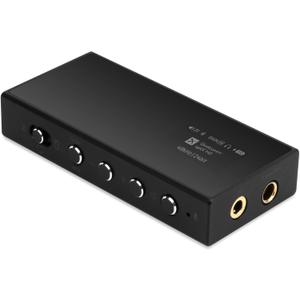Questyle M18i Headphone Amplifier Bluetooth 5.4 Receiver Portable USB DAC Amps High Resolution with 4.4mm and 3.5mm Dual Outputs Supports PCM 384kHz/DSD256 LDAC Lossless for Smartphones/PC/Laptops