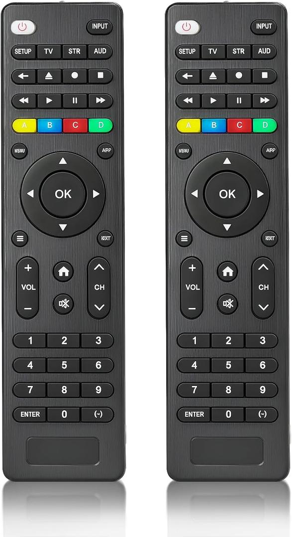 (Pack of 2) Universal Replacement TV Remote  Compatible with Samsung, LG, Vizio, Hisense, Philips, RCA, Sharp, Onn, Westinghouse, Element, Sanyo, Emerson, and More Brands
