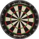 Accudart Edge Bristle Dartboard Premium Brazilian Sisal, RazorThin Spider, Rotating Metal Number Ring, Increased Playing Area, Super Thin Bullseye Ideal for SteelTip Darts