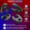 15pc Crowfoot Wrench Set 1/2 & 3/8 Drive Tool, Metric Crows Foot Wrench Kit 8mm-24mm