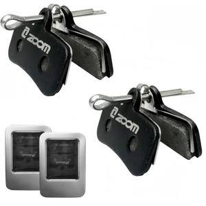 4-Piston Brake Pad Replacement Set Compatible with Zoom HB-876, 2 Pairs High-Performance Semi-Metallic Mountain Bike Bicycle Disc Brake Pads with Caliper Spring and Storage Box