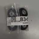 OwnMy 50mm x 18mm Set of 4 Luggage Suitcase Replacement Wheels, Rubber Swivel Caster Wheels Bearings Repair Kits (Black)