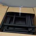 HOOBRO Tall Nightstand with Charging Station, LED Bedside Table with 3 Fabric Drawers and Open Shelves, USB-A, Type-C, 2 AC Outlets, Modern End Table for Bedroom, Black BB206UDBZ01