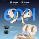 AI Translation Earbuds Real Time - Audifonos Traductores Ingls Espaol, 3-in-1 Translator Device, Supports 144 Languages & Accents, Open Ear Earbuds with Charging Case (Dusty Khaki)