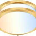 hykolity 10 inch Flush Mount LED Ceiling Light Fixture, 17W 1100lm, 2700K/3000K/3500K/4000K/5000K Adjustable Ceiling Lights, Gold Saturn Dimmable Lighting for Hallway Bathroom or Kitchen