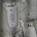 Braun Epilator Silk-pil 7, Hair Removal Device, Women Shaver & Trimmer, Wet and Dry, Wide Head, Includes Shaver Head and Trimmer Comb, SE7-041, Silver