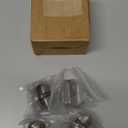 W11366438 5T08 Stove Knobs Replacement Parts for Whirlpool Gas Range Stainless Steel Oven WCG55US6HS00 WCG55US6HS WCG77US0HS Electric Cooktop WCG97US0HS05 Metal Stove Top Knobs 4 Pcs