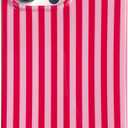 Cute Striped Phone Case Compatible with iPhone 16 Pro 6.3",Aesthetic Trendy Retro Stripe Pattern Chic Pretty Stylish Protective Girls Women Cover for iPhone 16pro-Red Pink