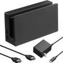 TV Dock Station for Switch, Replacement 3 in 1 Switch TV Docking Station Set with Original IC Module, AC Charger, 1080P HDMI Cable Accessories for Switch Console