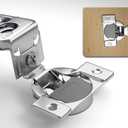 Berta 60-Pack, 1-1/4 inch Overlay Soft Closing Face Frame Cabinet Hinges, 105 Degree 6-Ways 3-Cam Adjustment Concealed Kitchen Cabinet Door Hinges with Screws (1-1/4 in. Overlay, 60 Pieces)