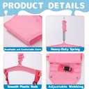 2 in 1 Toddler Swing Jumper, Swing Set for Indoor/Outdoor, Baby Jumpers and Bouncers, Easy to Assemble & Store, Suitable for Children 6 Months and Older (Pink)