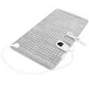 Deepsoon Heating Pad,Electric Heating Pads for Back,Neck,Moist Heating Pad for Abdomen Shoulder Knee Legs,Dry/Moist Heat&Auto Shut Off,Mother's Day Birthday for Men and Women,Light Gray,33x17 Inch