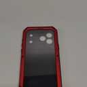 Marrkey Compatiable with iPhone 17 Pro Max Case,360 Full Body Protective Cover Heavy Duty Shockproof [Tough Armour] Aluminum Alloy Metal Case with Silicone Built-in Screen Protector - Red