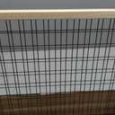 MYPET Wire Mesh Dog Gate: 29.5"-40" Wide, Pressure Mounted with No Tools; Expandable, Durable Pet Gates for Doors and Hallways, 37" Tall, Made with Sustainable Hardwood