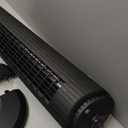 Amazon Basics 28" 60-Degree Oscillating Tower Fan with Powerful Airflow for Bedroom, Living Room, Office, 3 Speeds, Mechanical Control, Air Circulator, 35W, 27.8"H x 9.4"D x 9.4"W, Black