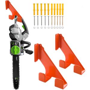 Chainsaw Holder, Chainsaw Hanger Wall Mount, Rust-Resistant Tool Hangers, Heavy-Duty Wall Organizers Rack for Garage Organization and Storage-200LB (2 Packs)