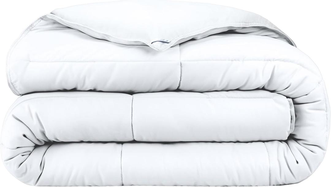 Bare Home Duvet Insert Comforter - King/California King - Goose Down Alternative - Ultra-Soft - Premium 1800 Series - All Season Warmth - Bedding Comforter (King/Cal King, White)