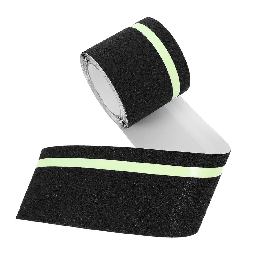 TEHAUX 1 Roll Safety Adhesive Tape Antislip for Outdoor Fluorescent Grip Tape Caution Floor Building Supplies Non-Slip Wrapping Strip