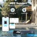 AIPER Surfer S2 Robotic Solar Pool Skimmer with APP Support, 24/7 Cleaning, Dual Charging Modes, Smart Obstacle Avoidance, Ideal for Most Swimming Pool Types (Blue)