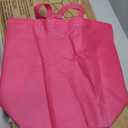 Windyun 200 Pcs Reusable Grocery Bags Large Shopping Tote Bulk, Rose Red, 16x6x12 Inch
