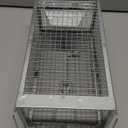 Gingbau Rat Chipmunk Trap Humane Live Mouse Vole Cage Trap (Silver)