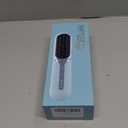 Hair Straightener Brush- Cordless Hair Straightener Brush for Short Hair,3 Heat Settings for All Hair Types, on-The-go Straightening Brush-Mini Portable Travel Straightening Hair Comb Brush (Blue)