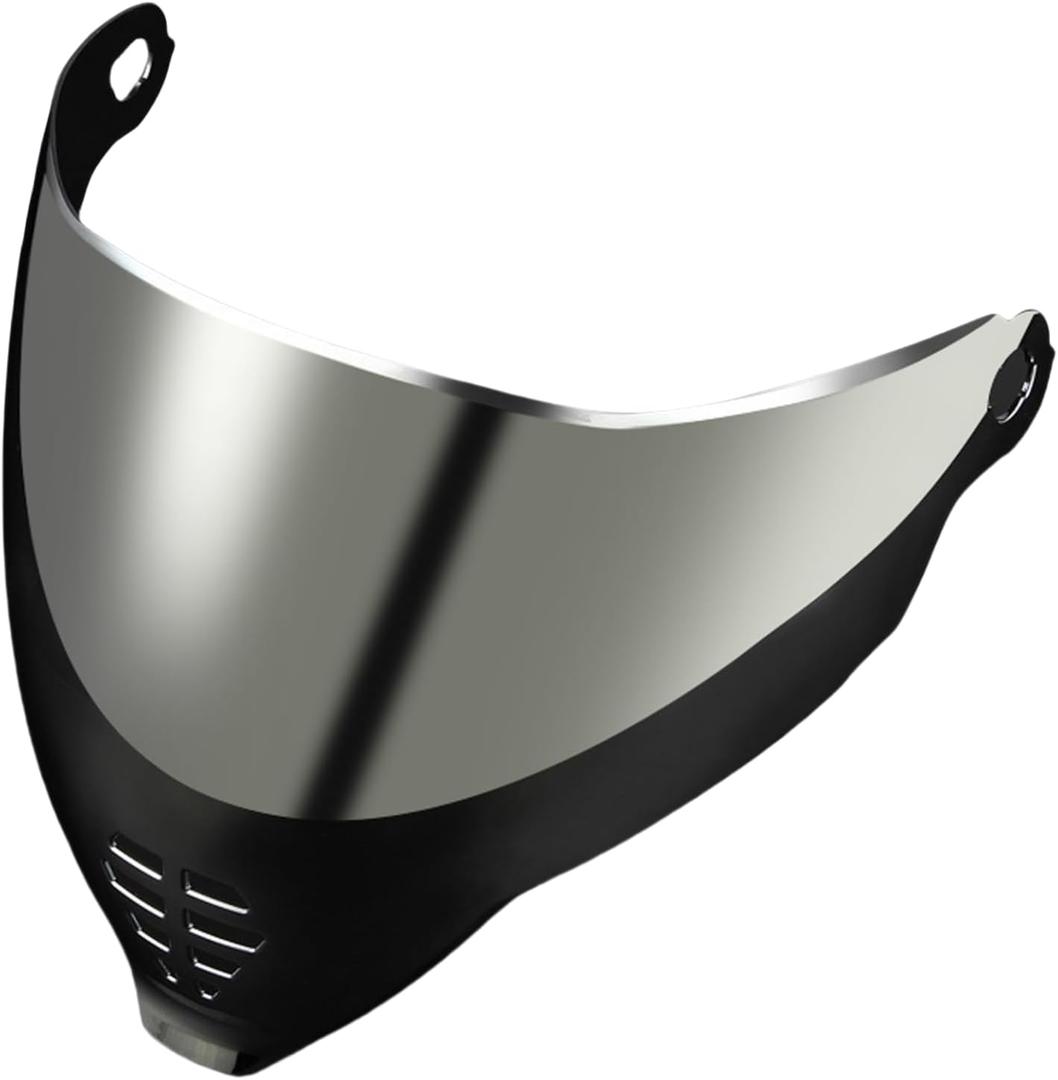 IC06 Motorcycle Helmet Shield Uv Protection Helmets Accessories Replacement for ICON Airflite IC-06 (Silver)