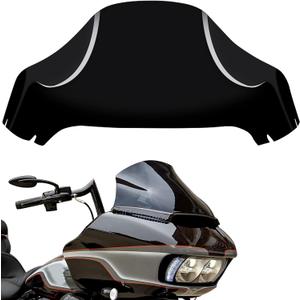 13" Windshield for Road Glide FLTRX 2015-2023, Motorcycle Windscreen Splitter Wind Shield Visor Replacement Accessories for Harley Davidson CVO Road Glide Limited 3 ST Special Ultra, Black Windshield