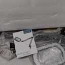 10X Large Magnifying Glass with Light and Clamp, Real Glass, 5 Color Modes, Stepless Dimmable, Lighted Magnifier with Stand Hands Free, LED Swing Arm Desk Lamp for Close Work, Craft, Reading, Painting (Black)