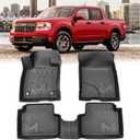 TPE Automotive Floor Mats Custom for 2022-2026 Ford Maverick (Not for Hybrid) &21-25 Bronco Sport, All Weather Cover Protection Waterproof Black Floor Liner Front & Rear Row Full Set Car Mats, 3PCS