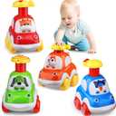 ALASOU Animal Car Toys for 1 2 Year Old Boy|Baby Toys 12-18 Months|1 2 Year Old Boy Birthday Gifts for Infant Kids|Cars for Toddlers 1-3