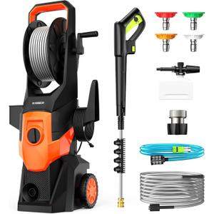 Pressure Washer, Power Washer with Foam Cannon High Pressure Washer for Cars, Fences, Patios, Decks, Patios and Driveway Powerwasher