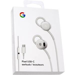 GOOGLE Earbuds Wired Headset USB-C, Comfortable Fit, Inline Controls, Compatible with Type-C Phones - White (Retail)