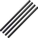 1/2" x 24" Black Painted Industrial Pipe, Home TZH 4 Pack Threaded Black Iron Pipe Nipple for DIY Project/Furniture/Shelving Decoration (4, 24")