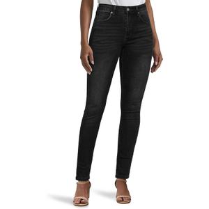 LookbookStore Skinny Jeans for Women Trendy High Waist Slim Fit Comfort Jeggings Jeans Stretchy Denim Pants Work Casual (Large, Washed Black)