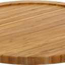 YBM HOME Bamboo Wooden Non-Skid Spinner for Kitchen, Pantry, Fridge, Cupboards, or Counter Organizing, Fully Rotating Organizer, 19 inches, Pack of 