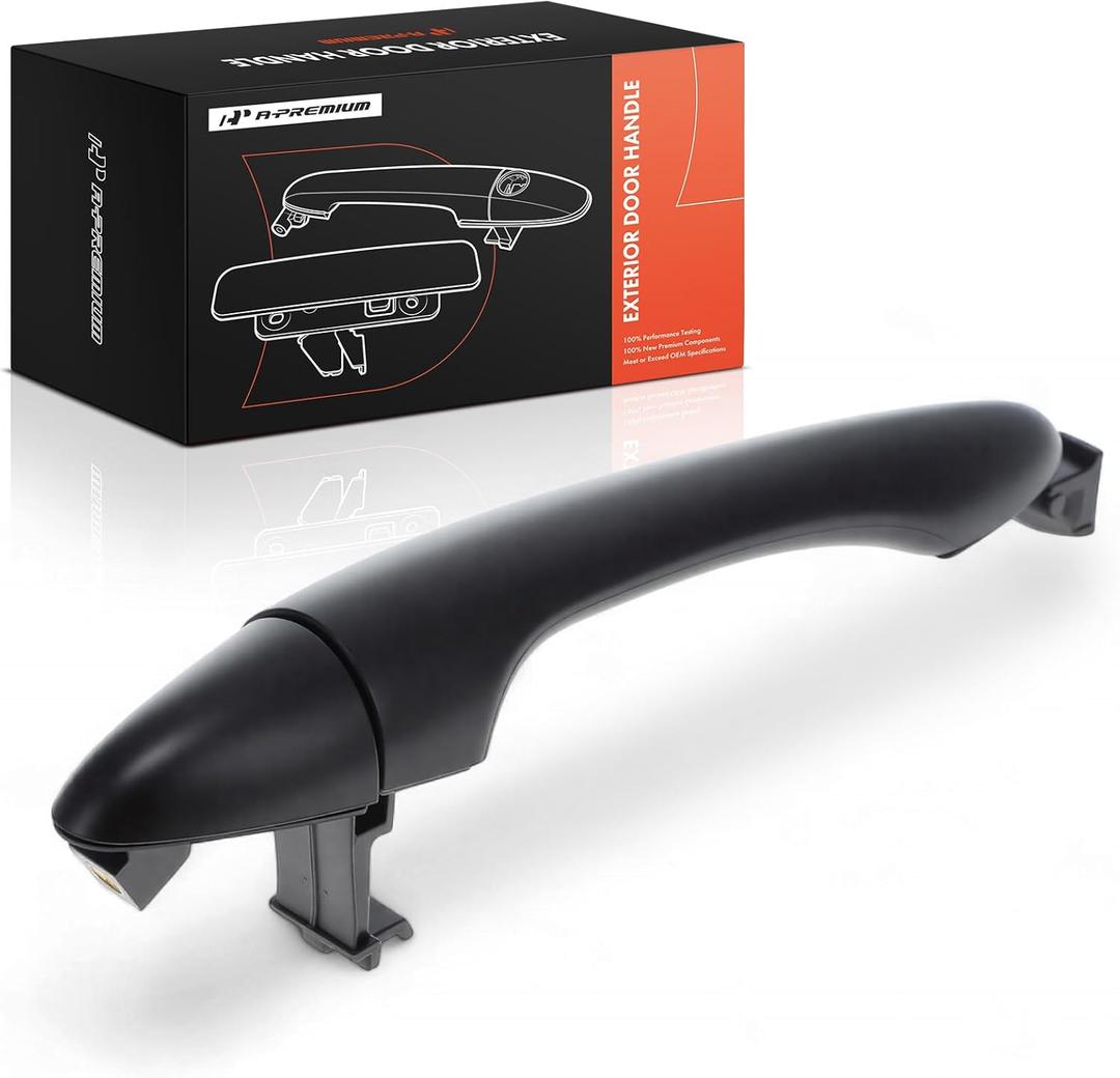 A-Premium Front Passenger or Rear Exterior Door Handle Compatible with Kia Forte 2014-2018, Forte Koup 2014-2017, Primed Black