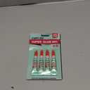 Super Glue Gel Clear for Wood Plastic Metal, Instant Superglue All Purpose Multipack Cyanoacrylate Adhesive Repair Ceramic Model Leather Rubber Glass Pottery, Strong Bonding Single Use Glue Minis (4 x 4g)