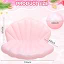 55 Inch Pool Float Inflatable Adult Seashell Float with Pearl Ball Cute Pool Lounge Chairs for Women Summer Beach Ocean Birthday Theme Party Favors