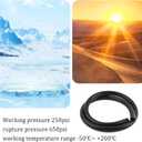 5Ft ID 3/4 Heater Hose,Silicone Radiator Hose with 650PSI Rupture Pressure for Water/Gas Transportation,Professional Car Accessories Coolant Hoses for Vehicle Cooling Systems (3/4" 5FT)