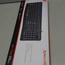 Redragon BK7366 Wired Keyboard,Multimedia USB Quiet Computer Keyboard,Silent Keyboard with Large Number Pad,Spill-Resistant,Anti-Wear Letters,Full Size for Laptop,Desktop
