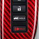T-carbon Real Glass Fiber Key Fob Cover fit for Lexus,Key Fob Protector Fits for Lexus LX570 RX450 RX350 RC300 IS350 GS LC Remote Key Case,Red