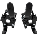 Wheelchair brakes, Universal Brake, Replacement Parts, One-Handed Operation, Suitable For Most Manual Wheelchairs (1 Pair, Black)