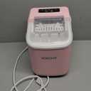 Igloo 26-Pound Automatic Self-Cleaning Portable Countertop Ice Maker Machine with Handle, Pink
